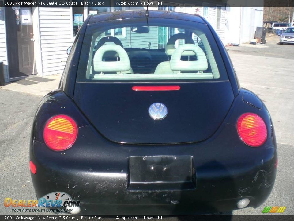 2001 Volkswagen New Beetle GLS Coupe Black / Black Photo #6