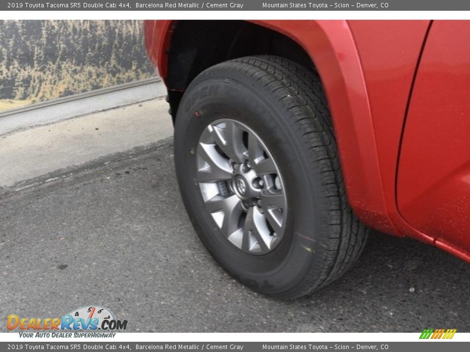 2019 Toyota Tacoma SR5 Double Cab 4x4 Barcelona Red Metallic / Cement Gray Photo #32