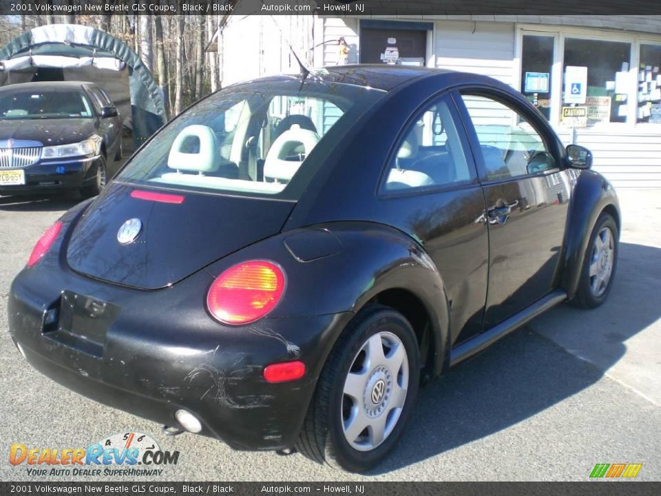 2001 Volkswagen New Beetle GLS Coupe Black / Black Photo #7