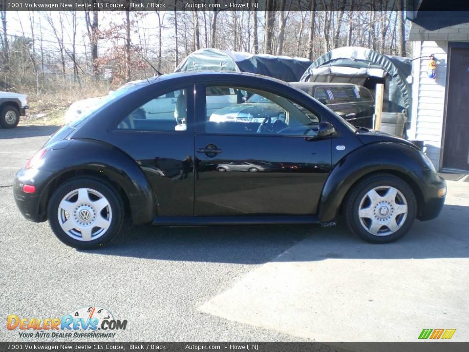 2001 Volkswagen New Beetle GLS Coupe Black / Black Photo #8
