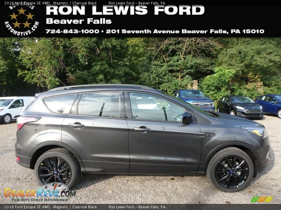 2018 Ford Escape SE 4WD Magnetic / Charcoal Black Photo #1