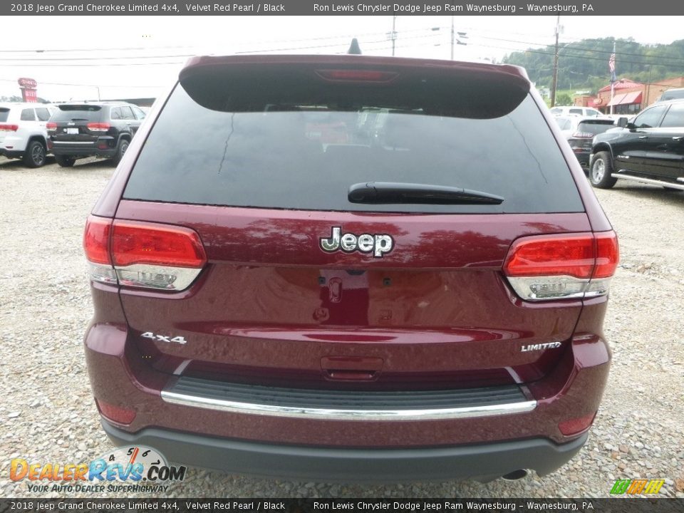 2018 Jeep Grand Cherokee Limited 4x4 Velvet Red Pearl / Black Photo #4