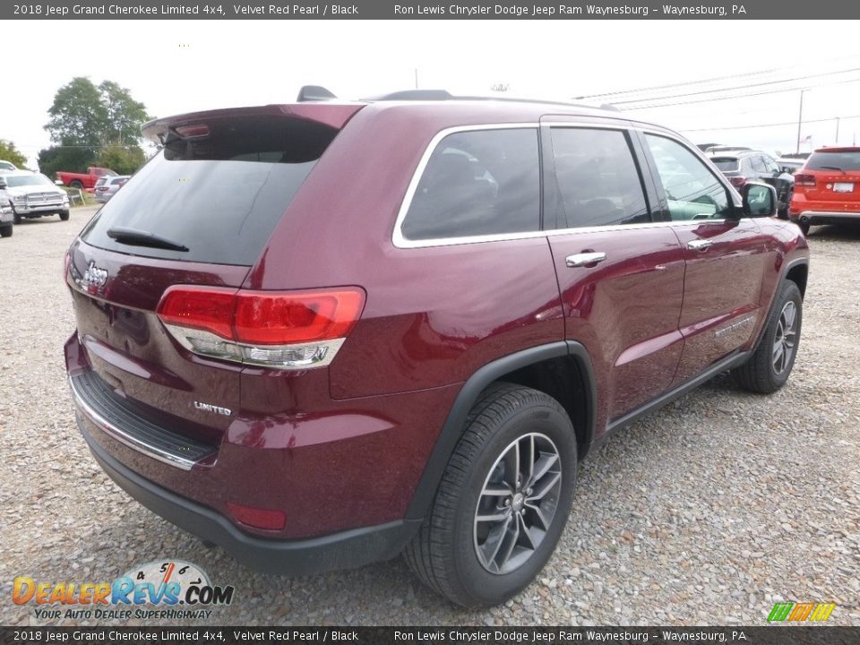 2018 Jeep Grand Cherokee Limited 4x4 Velvet Red Pearl / Black Photo #5