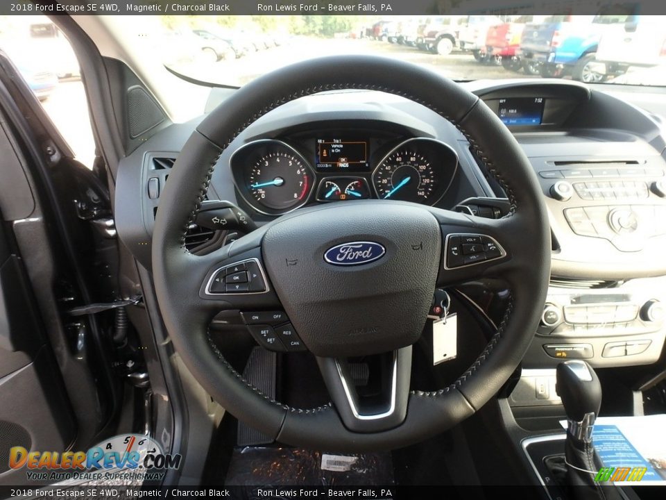 2018 Ford Escape SE 4WD Magnetic / Charcoal Black Photo #17