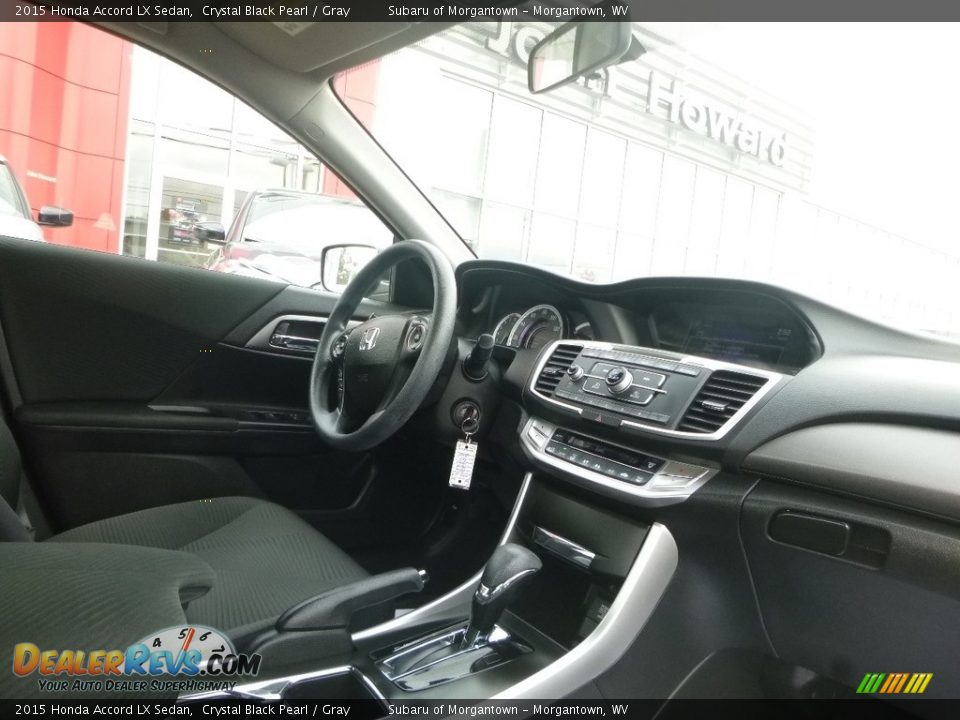 2015 Honda Accord LX Sedan Crystal Black Pearl / Gray Photo #10