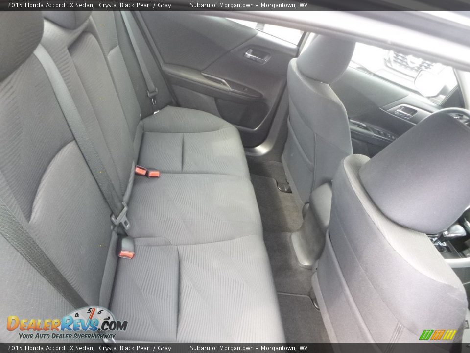 2015 Honda Accord LX Sedan Crystal Black Pearl / Gray Photo #11