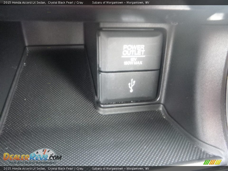2015 Honda Accord LX Sedan Crystal Black Pearl / Gray Photo #20