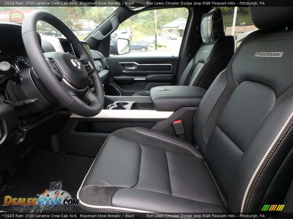 2019 Ram 1500 Laramie Crew Cab 4x4 Maximum Steel Metallic / Black Photo #10