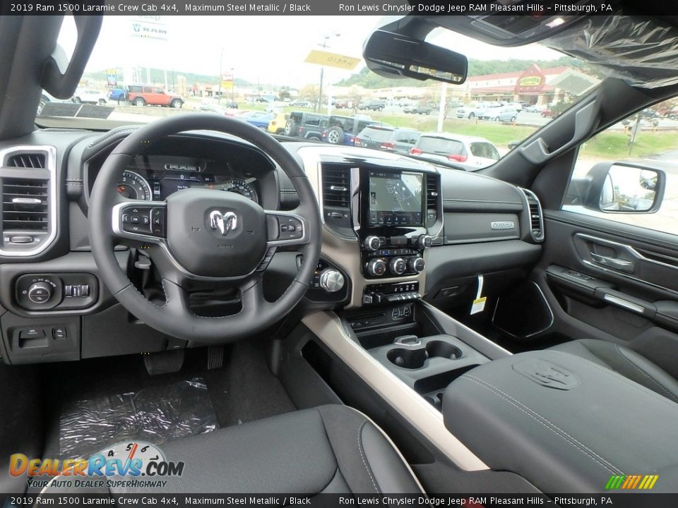 2019 Ram 1500 Laramie Crew Cab 4x4 Maximum Steel Metallic / Black Photo #12