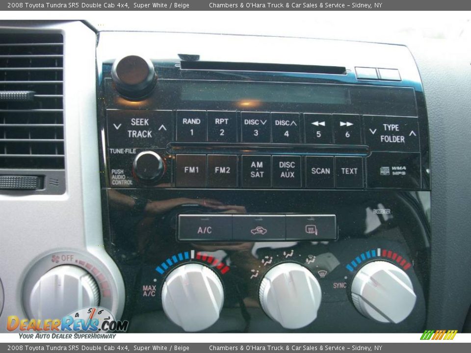 2008 Toyota Tundra SR5 Double Cab 4x4 Super White / Beige Photo #8