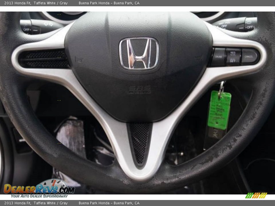 2013 Honda Fit Taffeta White / Gray Photo #14
