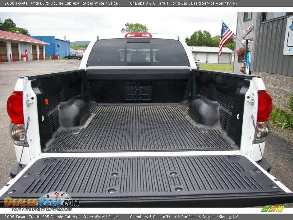 2008 Toyota Tundra SR5 Double Cab 4x4 Super White / Beige Photo #11