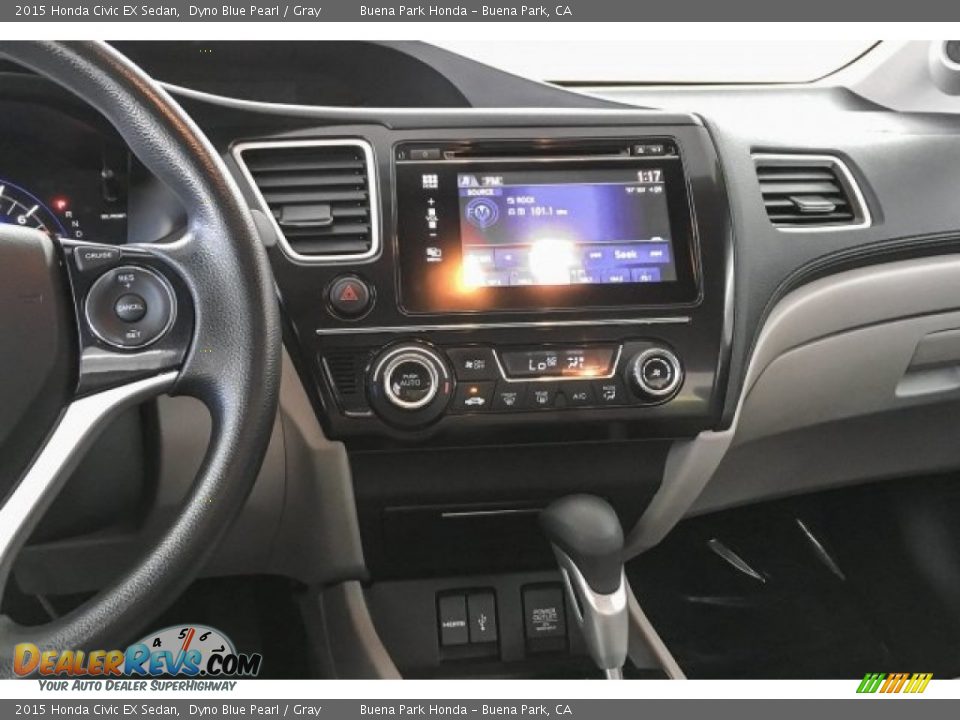 2015 Honda Civic EX Sedan Dyno Blue Pearl / Gray Photo #5