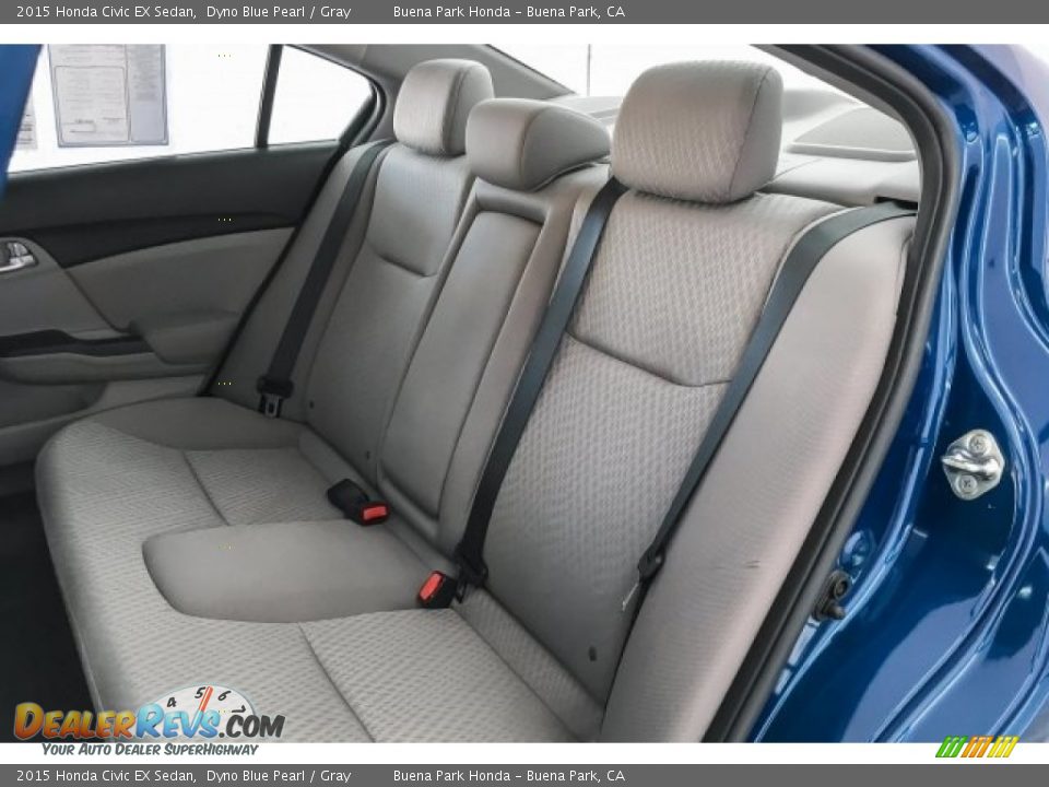 2015 Honda Civic EX Sedan Dyno Blue Pearl / Gray Photo #15