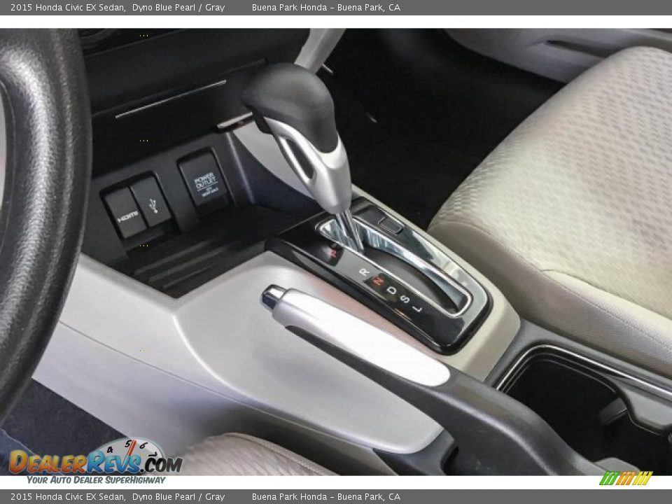 2015 Honda Civic EX Sedan Dyno Blue Pearl / Gray Photo #23