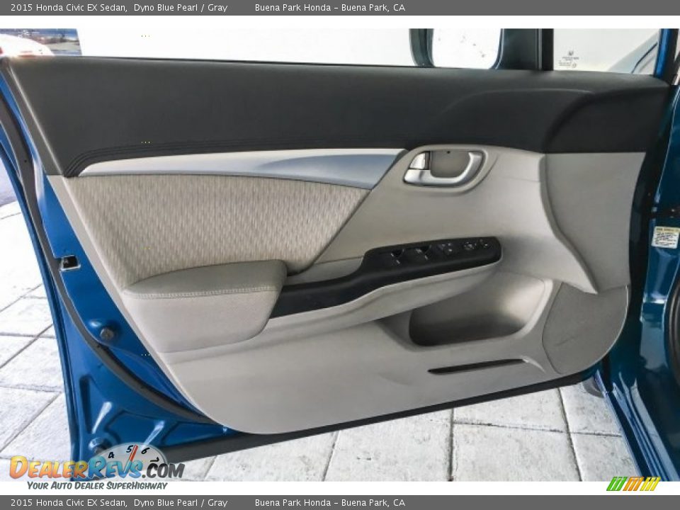 2015 Honda Civic EX Sedan Dyno Blue Pearl / Gray Photo #25
