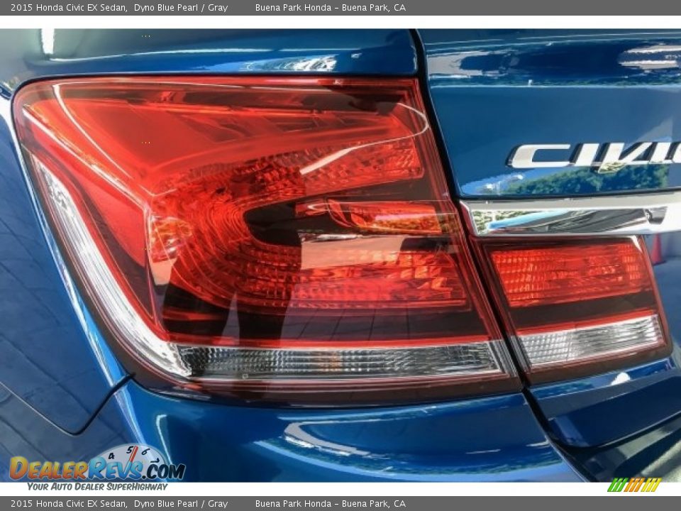 2015 Honda Civic EX Sedan Dyno Blue Pearl / Gray Photo #26