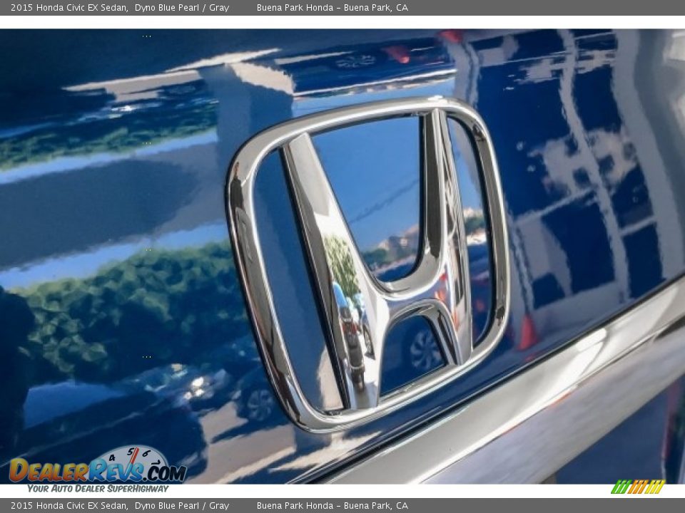 2015 Honda Civic EX Sedan Dyno Blue Pearl / Gray Photo #27