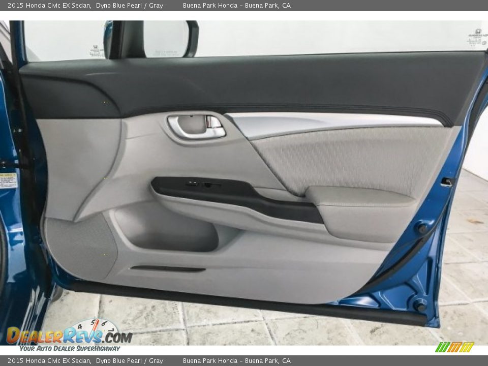 2015 Honda Civic EX Sedan Dyno Blue Pearl / Gray Photo #30