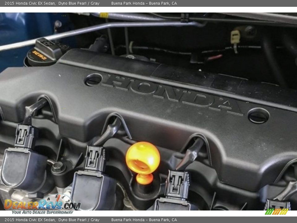 2015 Honda Civic EX Sedan Dyno Blue Pearl / Gray Photo #31