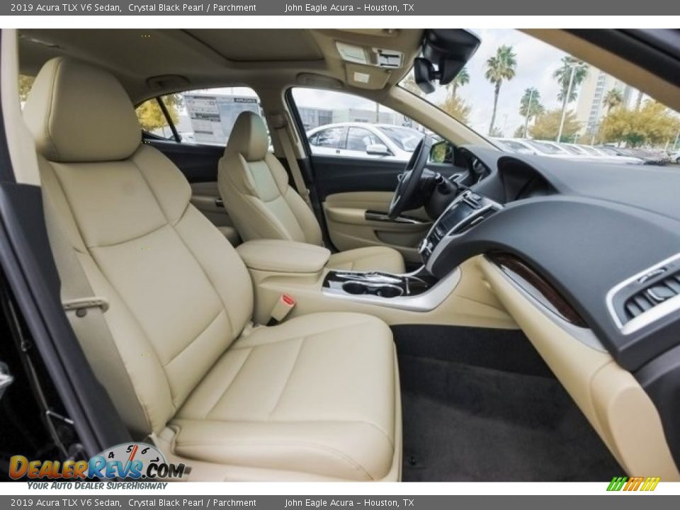 2019 Acura TLX V6 Sedan Crystal Black Pearl / Parchment Photo #23