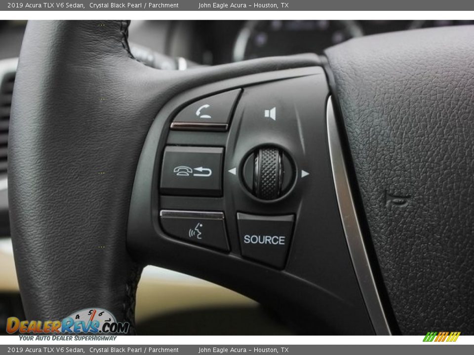 2019 Acura TLX V6 Sedan Crystal Black Pearl / Parchment Photo #35