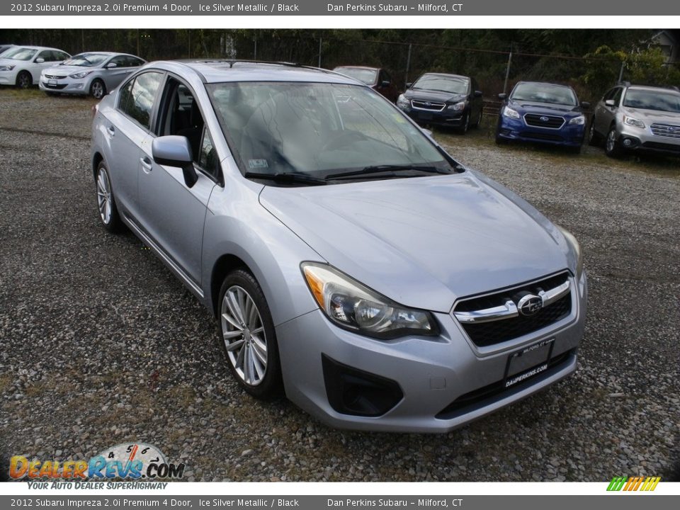 2012 Subaru Impreza 2.0i Premium 4 Door Ice Silver Metallic / Black Photo #1