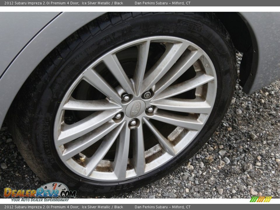 2012 Subaru Impreza 2.0i Premium 4 Door Ice Silver Metallic / Black Photo #22