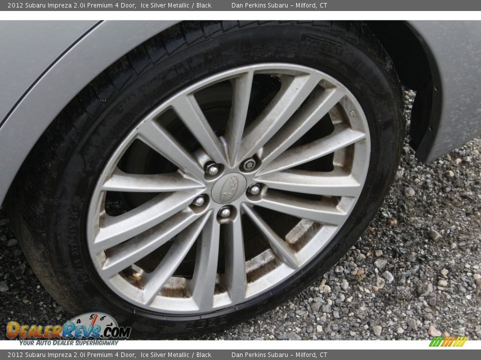 2012 Subaru Impreza 2.0i Premium 4 Door Ice Silver Metallic / Black Photo #23