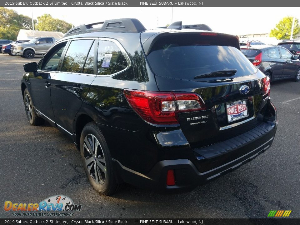 2019 Subaru Outback 2.5i Limited Crystal Black Silica / Slate Black Photo #4