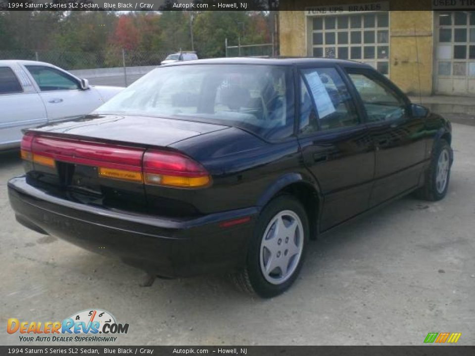 1994 Saturn S Series SL2 Sedan Blue Black / Gray Photo #4