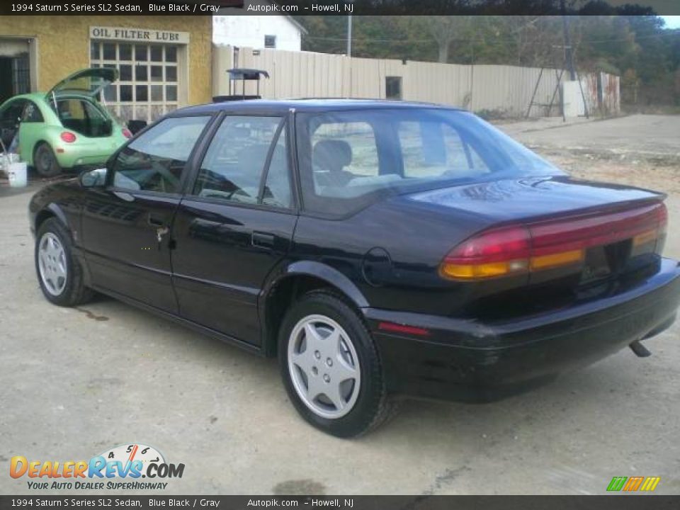 1994 Saturn S Series SL2 Sedan Blue Black / Gray Photo #6