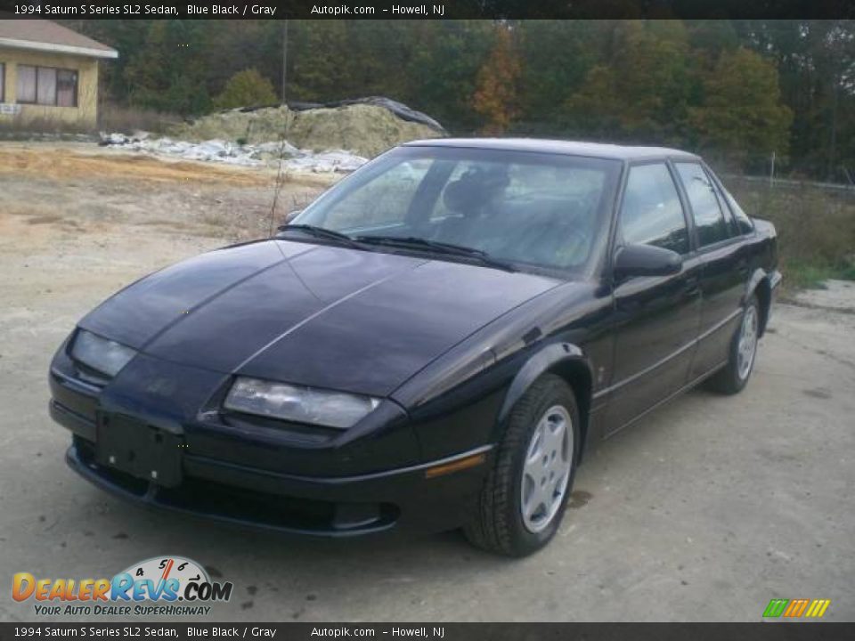 1994 Saturn S Series SL2 Sedan Blue Black / Gray Photo #8