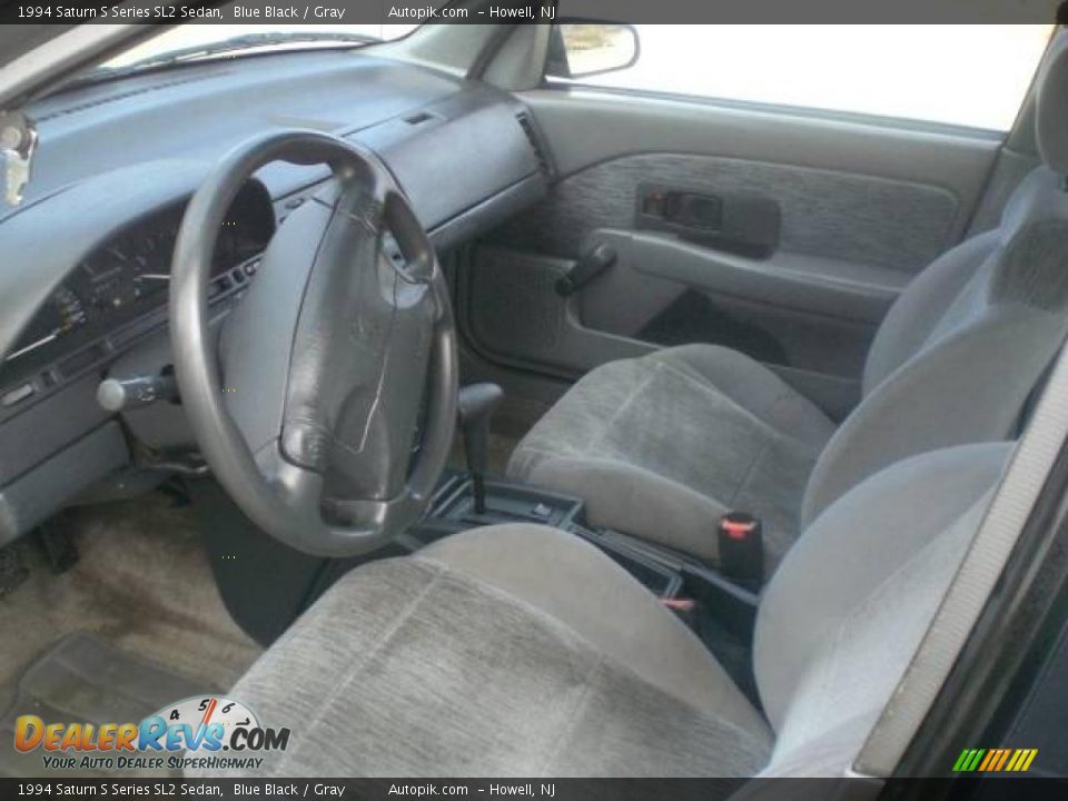 1994 Saturn S Series SL2 Sedan Blue Black / Gray Photo #9