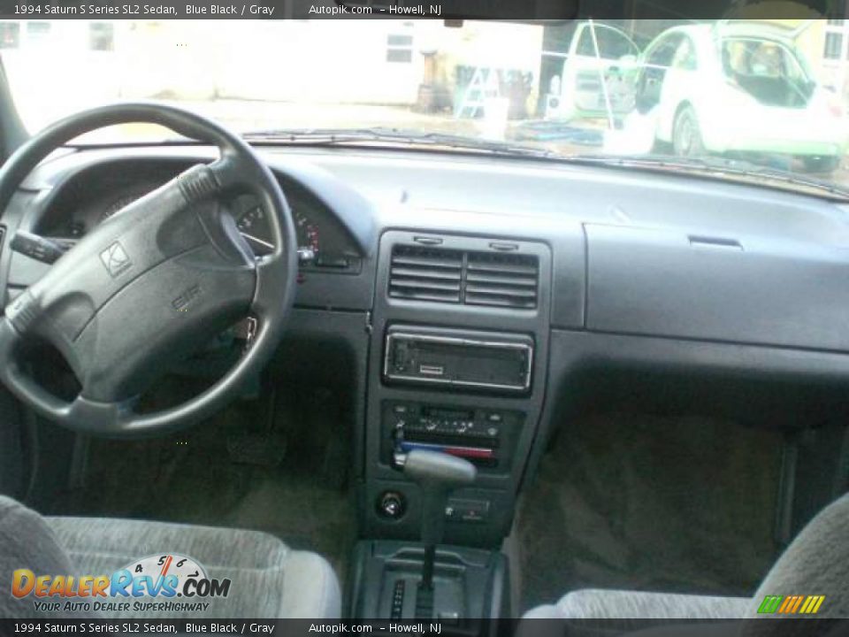 1994 Saturn S Series SL2 Sedan Blue Black / Gray Photo #12