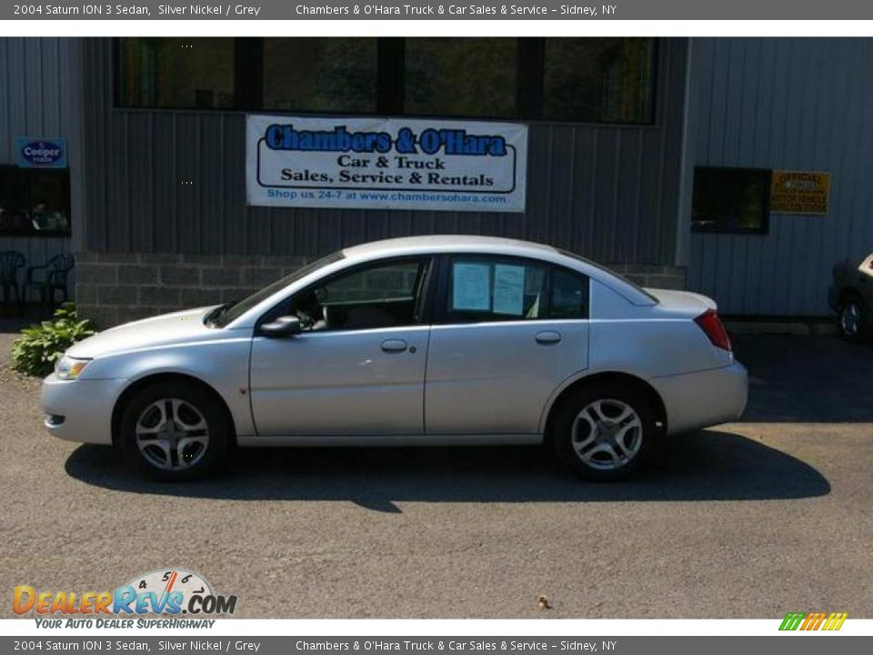 2004 Saturn ION 3 Sedan Silver Nickel / Grey Photo #2