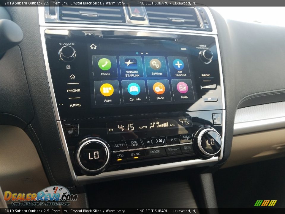 Controls of 2019 Subaru Outback 2.5i Premium Photo #10