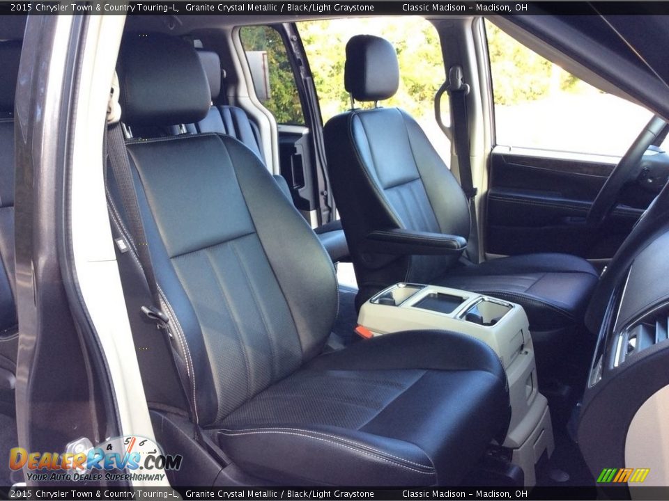 2015 Chrysler Town & Country Touring-L Granite Crystal Metallic / Black/Light Graystone Photo #22