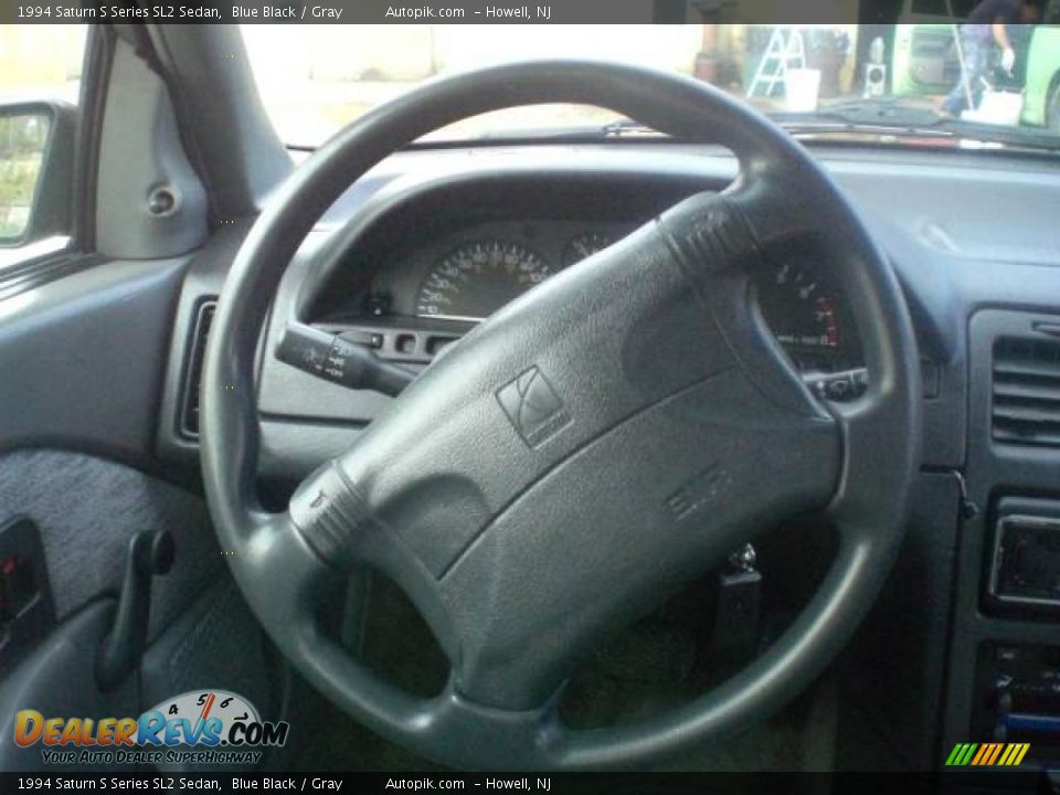 1994 Saturn S Series SL2 Sedan Blue Black / Gray Photo #14