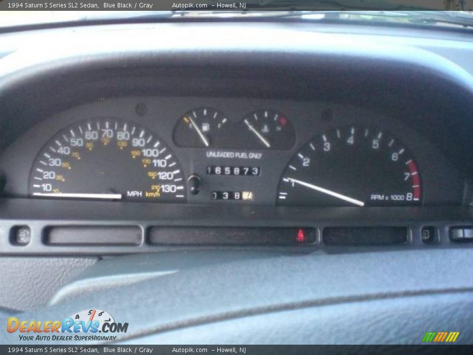 1994 Saturn S Series SL2 Sedan Blue Black / Gray Photo #15