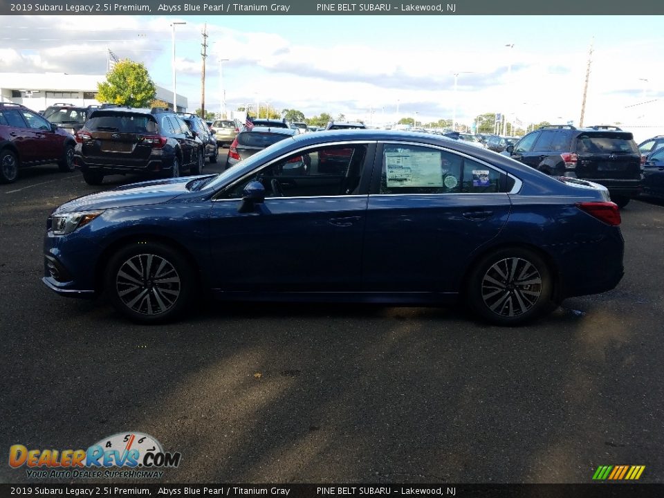 2019 Subaru Legacy 2.5i Premium Abyss Blue Pearl / Titanium Gray Photo #3