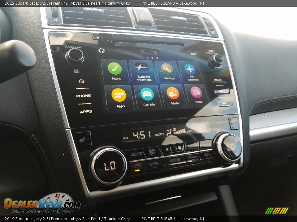 2019 Subaru Legacy 2.5i Premium Abyss Blue Pearl / Titanium Gray Photo #10