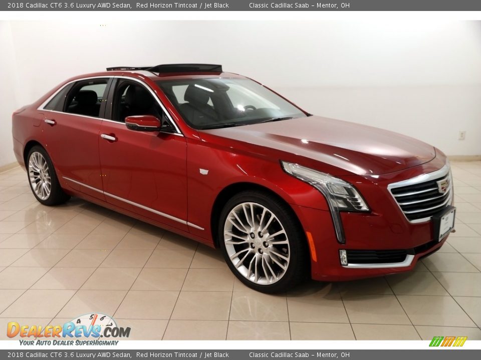 2018 Cadillac CT6 3.6 Luxury AWD Sedan Red Horizon Tintcoat / Jet Black Photo #1