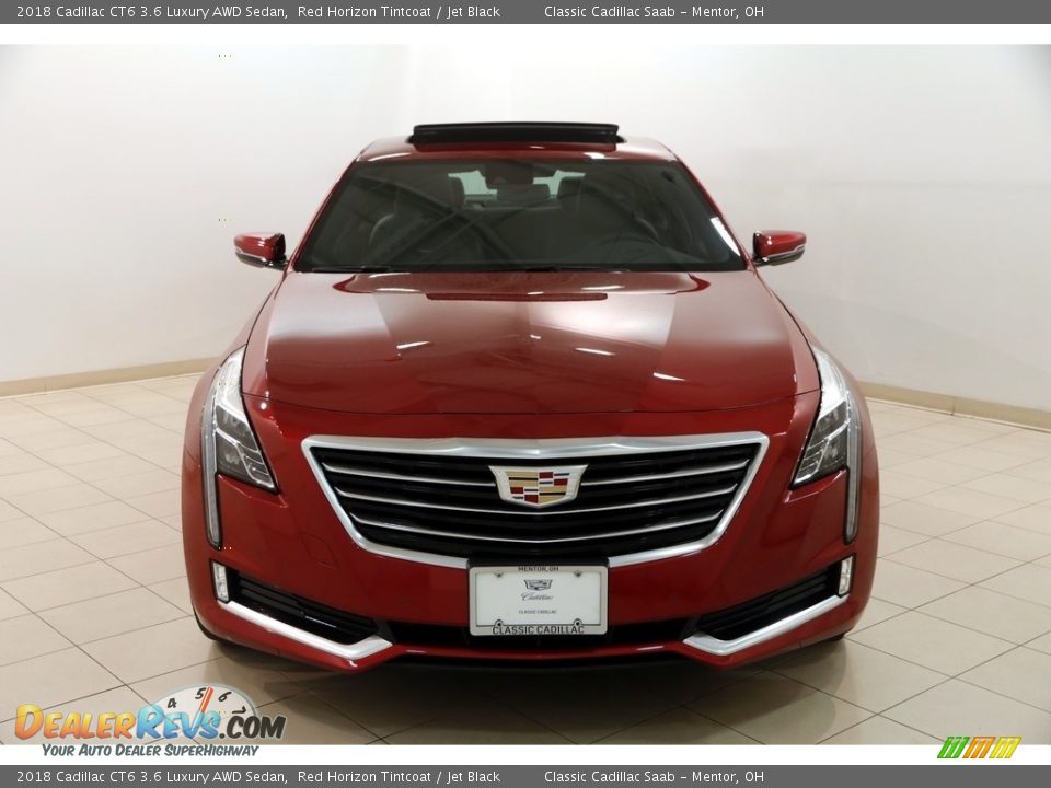 2018 Cadillac CT6 3.6 Luxury AWD Sedan Red Horizon Tintcoat / Jet Black Photo #2