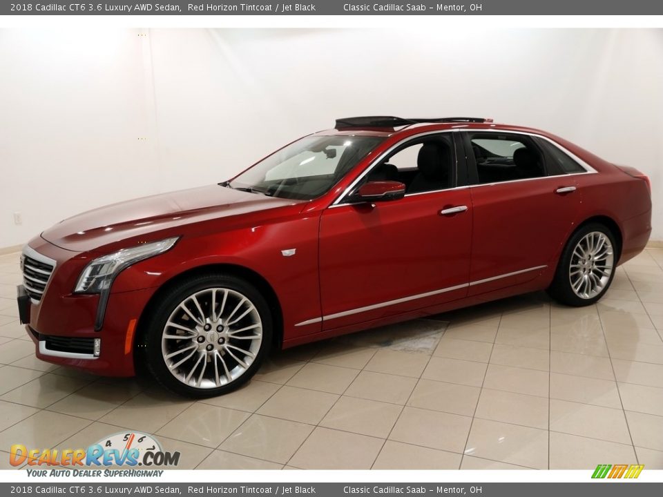 2018 Cadillac CT6 3.6 Luxury AWD Sedan Red Horizon Tintcoat / Jet Black Photo #3