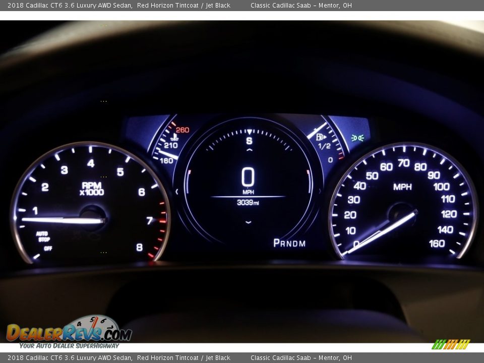 2018 Cadillac CT6 3.6 Luxury AWD Sedan Red Horizon Tintcoat / Jet Black Photo #9
