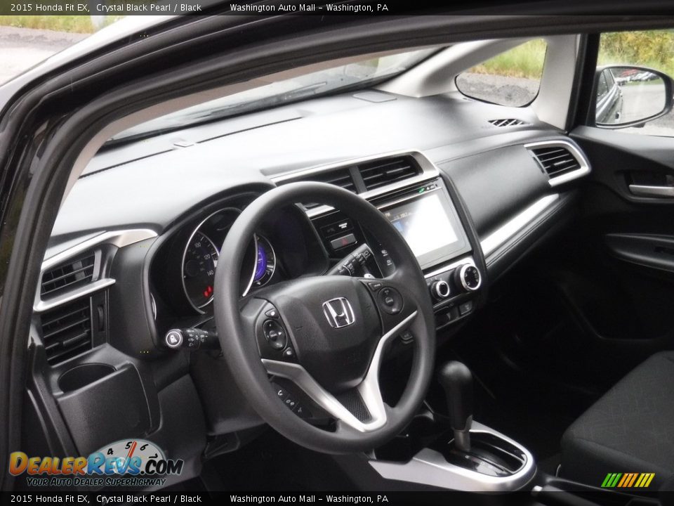 2015 Honda Fit EX Crystal Black Pearl / Black Photo #12