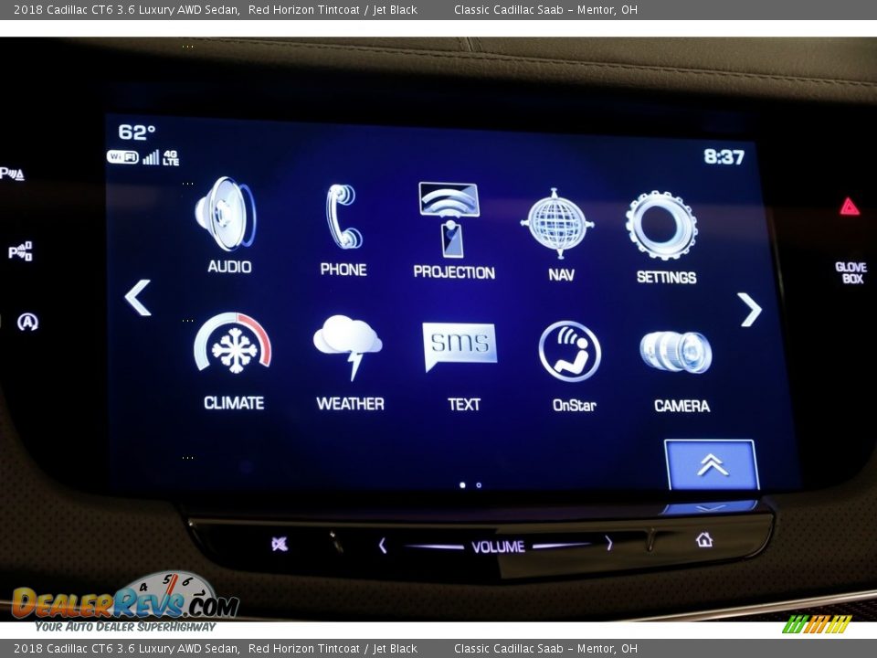 2018 Cadillac CT6 3.6 Luxury AWD Sedan Red Horizon Tintcoat / Jet Black Photo #11