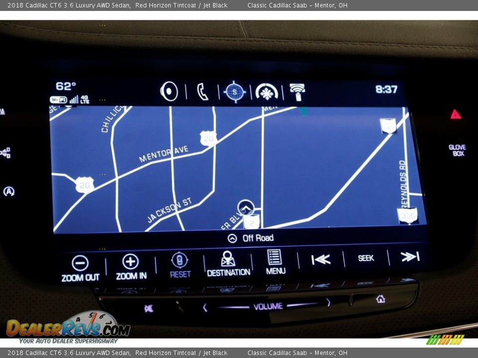 2018 Cadillac CT6 3.6 Luxury AWD Sedan Red Horizon Tintcoat / Jet Black Photo #13