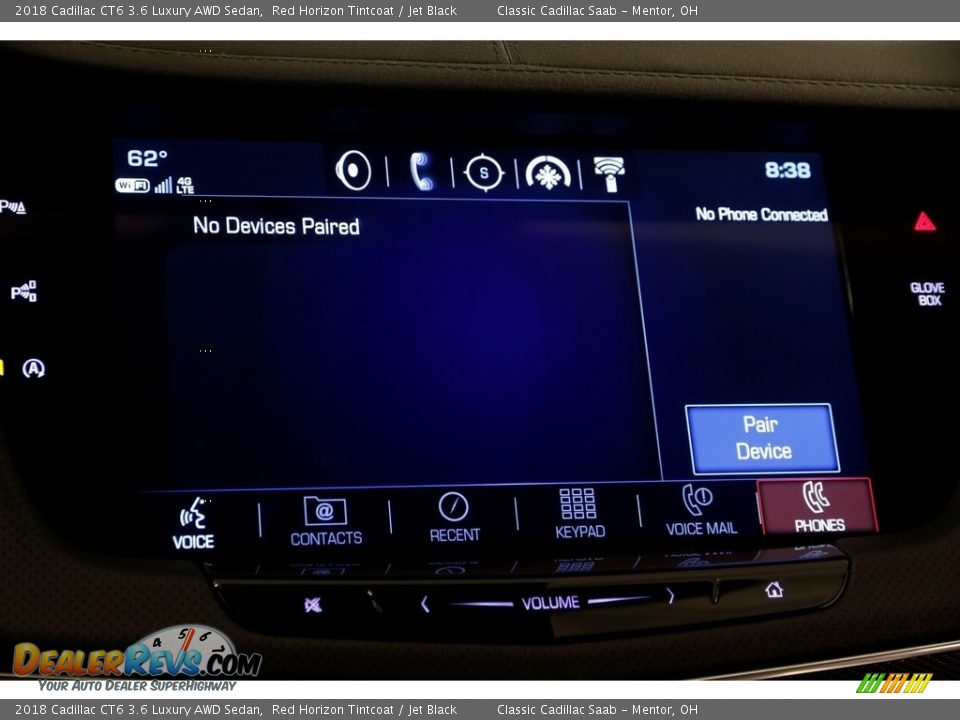 2018 Cadillac CT6 3.6 Luxury AWD Sedan Red Horizon Tintcoat / Jet Black Photo #14